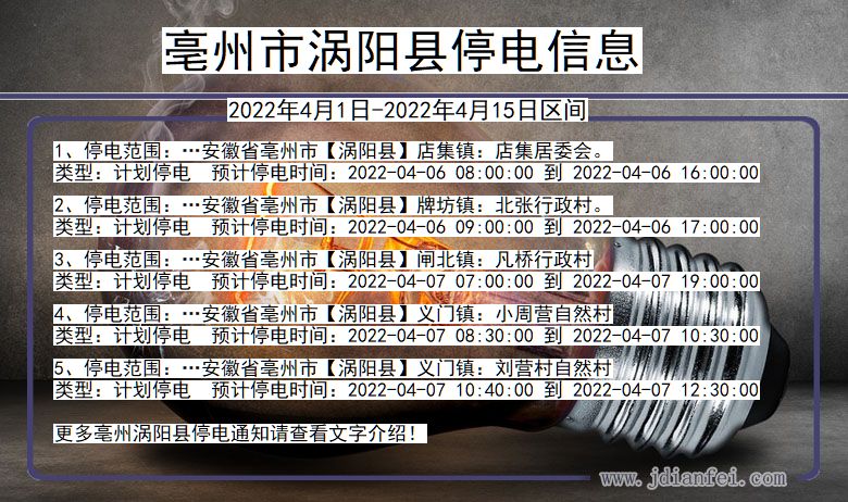 亳州停电通知最新消息 2017年概述